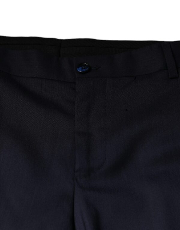 Dolce & Gabbana Blue Wool Skinny Formal Dress Pants - Image 6