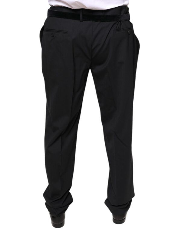 Dolce & Gabbana Black Wool Men Formal Dress Pants - Image 4