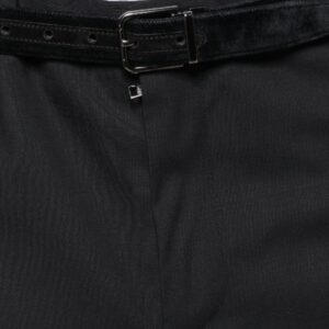 Dolce & Gabbana Black Wool Men Formal Dress Pants