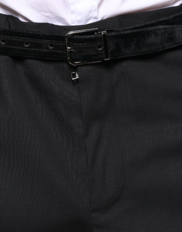 Dolce & Gabbana Black Wool Men Formal Dress Pants - Image 5