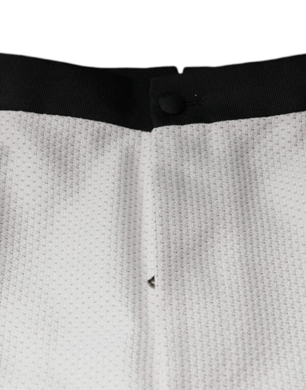 Dolce & Gabbana White Polyester Formal Dress Pants - Image 6