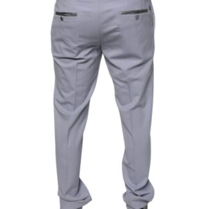 Dolce & Gabbana Light Gray Wool Formal Dress Pants