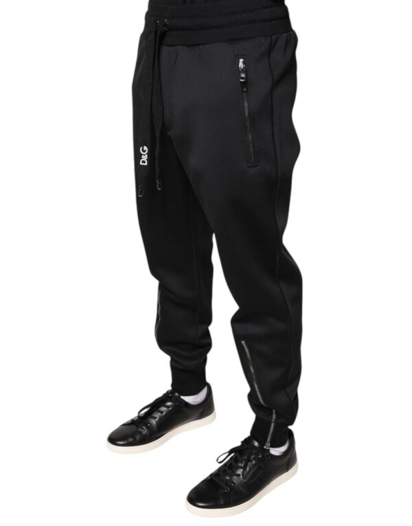 Dolce & Gabbana Black Polyester Men Jogger Sweatpants Pants - Image 3