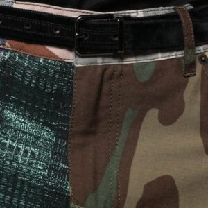 Dolce & Gabbana Multicolor Patchwork Camouflage Denim Jeans