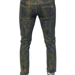 Dolce & Gabbana Blue Cotton Dye Slim Fit Men Denim Jeans