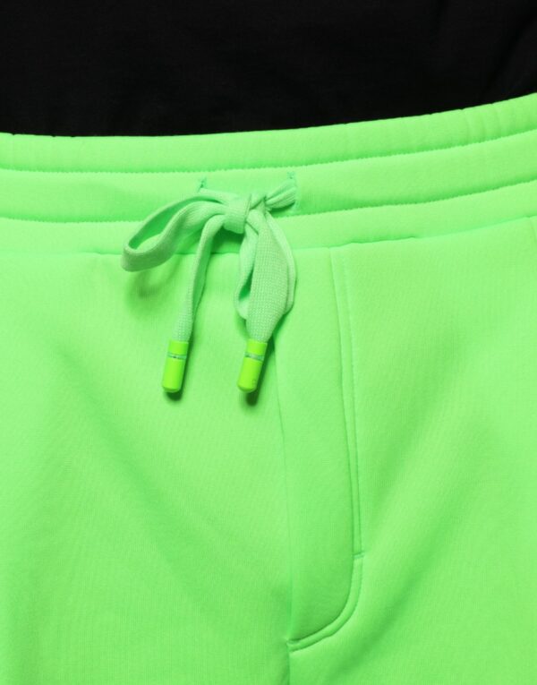 Dolce & Gabbana Neon Green Polyester Cargo Jogger Sweatpants Pants - Image 5