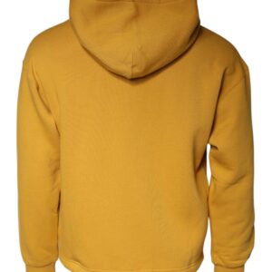 Dolce & Gabbana Mustard DG Hooded Men Sweatshirt Sweater