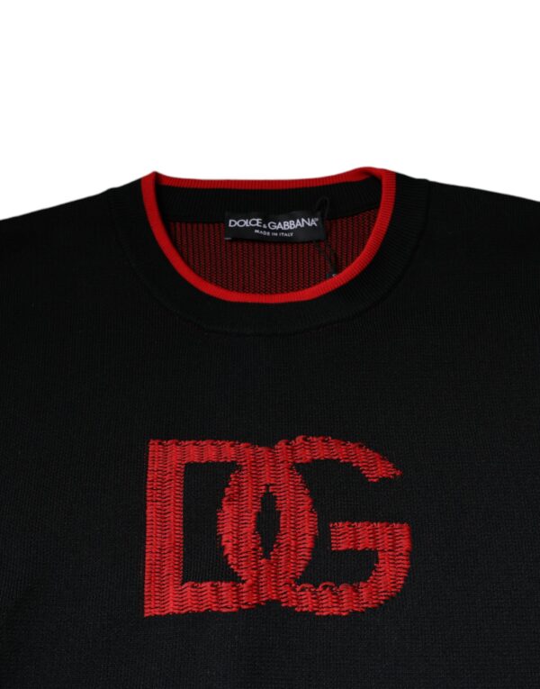 Dolce & Gabbana Black DG Logo Crew Neck Sweatshirt Sweater - Image 6