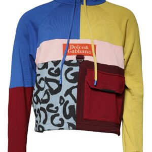 Dolce & Gabbana Multicolor Patchwork Men Sweatshirt Sweater