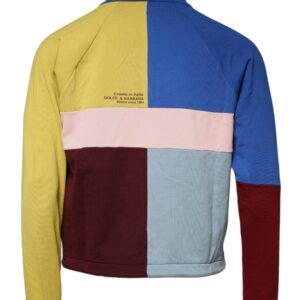 Dolce & Gabbana Multicolor Patchwork Men Sweatshirt Sweater