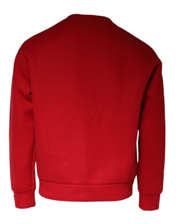 Dolce & Gabbana Maroon DG Logo Cotton Sweatshirt Sweater - Image 5