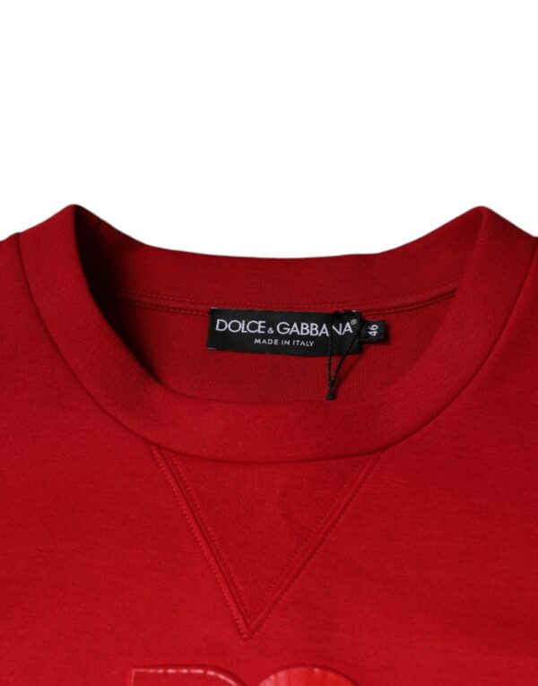 Dolce & Gabbana Maroon DG Logo Cotton Sweatshirt Sweater - Image 6