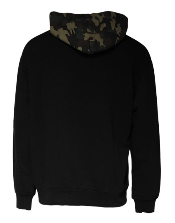 Dolce & Gabbana Black Camouflage Hooded Sweatshirt Sweater - Image 5