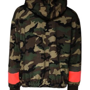 Dolce & Gabbana Multicolor Camouflage Hooded Men Sweatshirt Sweater