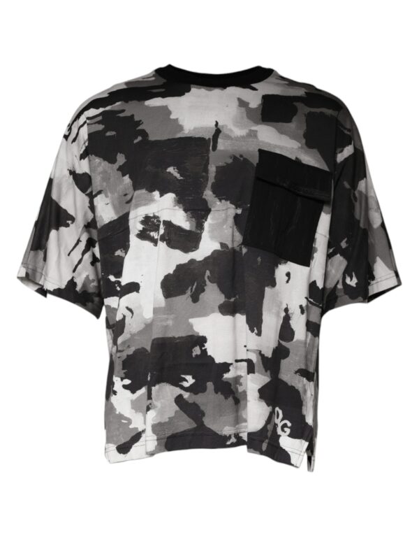 Dolce & Gabbana Multicolor Camouflage Cotton Crewneck T-shirt - Image 2