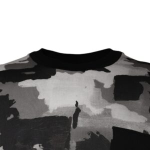 Dolce & Gabbana Multicolor Camouflage Cotton Crewneck T-shirt