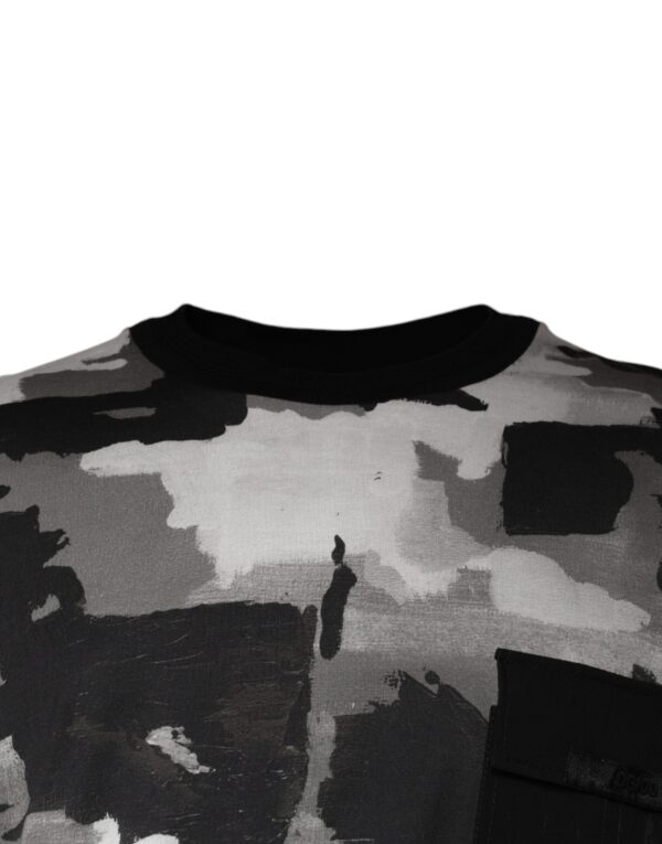 Dolce & Gabbana Multicolor Camouflage Cotton Crewneck T-shirt - Image 3