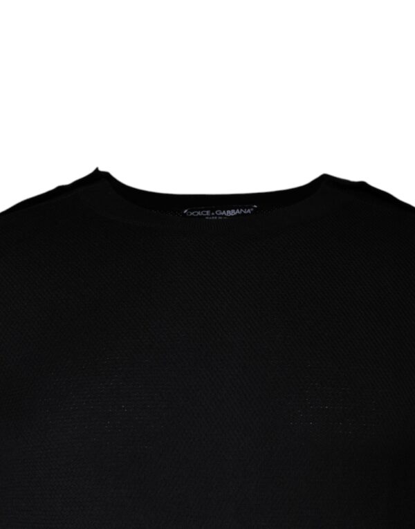 Dolce & Gabbana Black Long Sleeve Crew Neck Pullover Sweater - Image 3