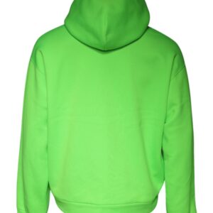 Dolce & Gabbana Green Logo Hooded Pullover Men Sweatshirt Sweater