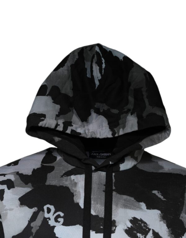 Dolce & Gabbana Multicolor Camouflage Men Hooded Sweater - Image 3