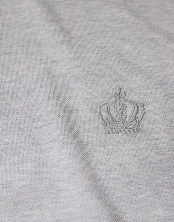 Dolce & Gabbana Gray Crown Collared Short Sleeve Polo T-shirt - Image 7