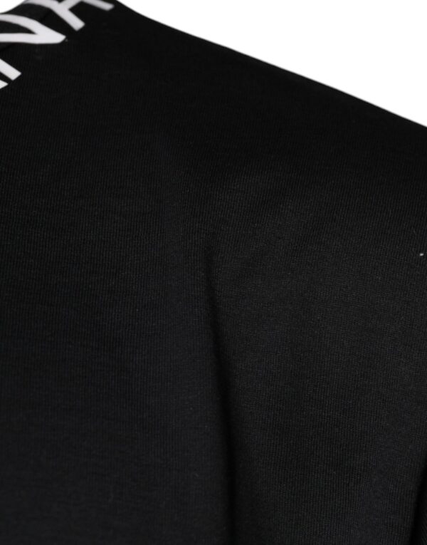 Dolce & Gabbana Black Logo Shorts Sleeves Crewneck T-shirt - Image 4