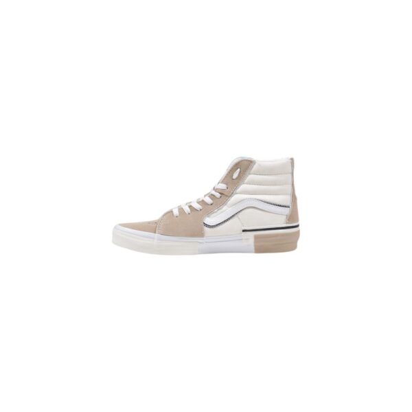 Vans Beige Leather Sneaker - Image 3