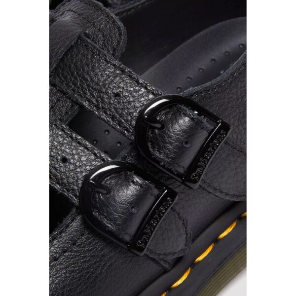 Dr. Martens Black Leather Flat Shoe - Image 4