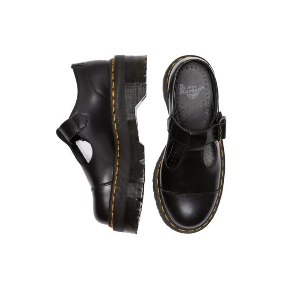 Dr. Martens Black Leather Flat Shoe - Image 3