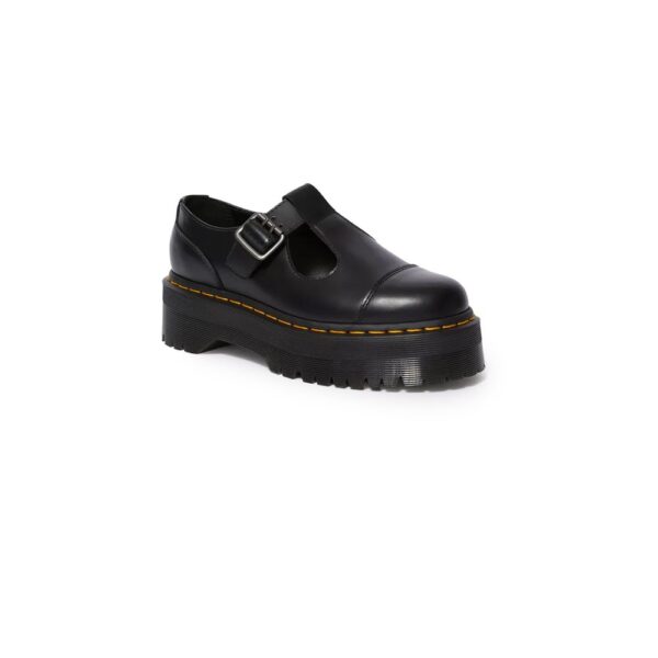 Dr. Martens Black Leather Flat Shoe - Image 4