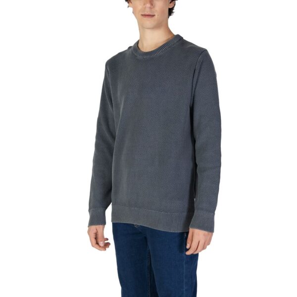 Gas Blue Cotton Sweater - Image 3