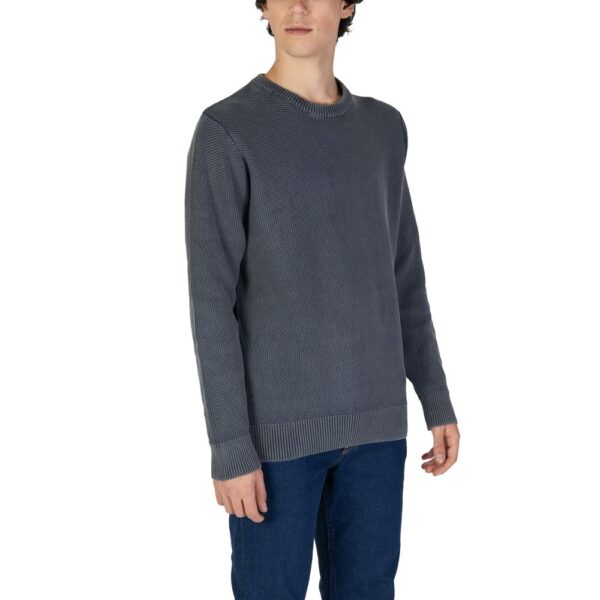 Gas Blue Cotton Sweater - Image 4