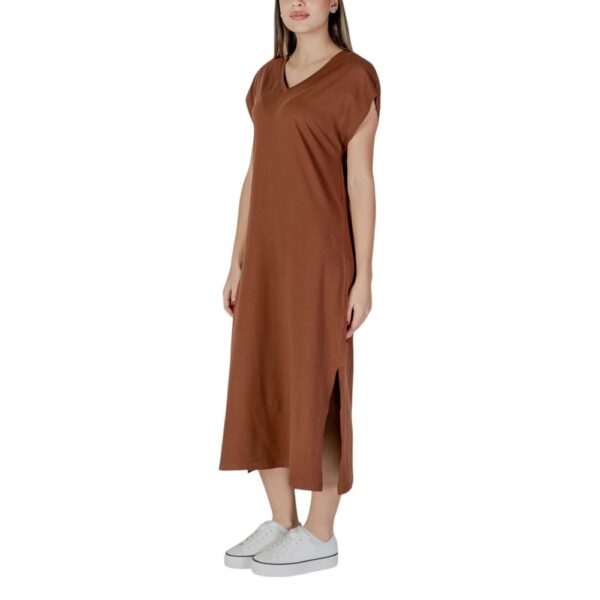 B.Young Brown Cotton Dress - Image 3