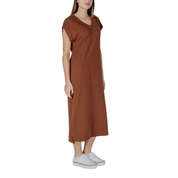 B.Young Brown Cotton Dress - Image 4