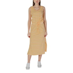 B.Young Yellow Cotton Dress