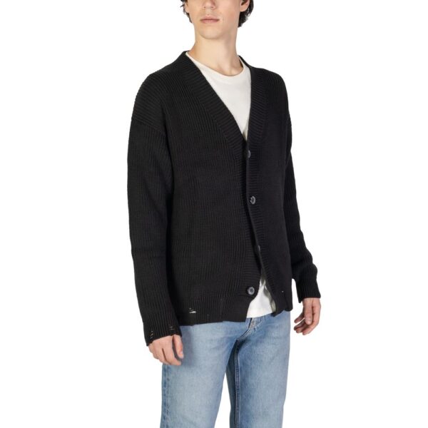 Underclub Black Cotton Cardigan - Image 4