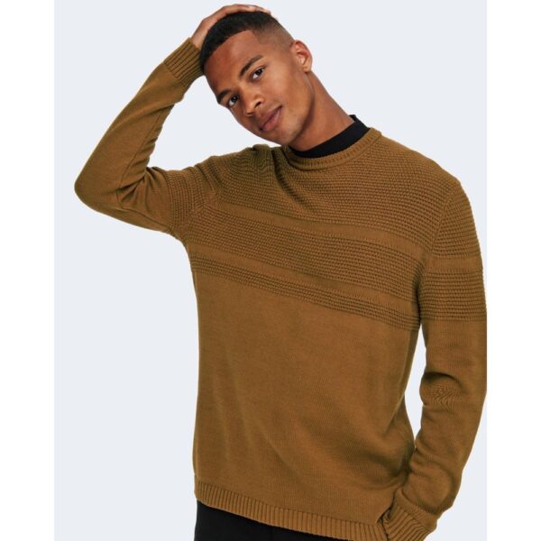 Only & Sons Brown Cotton Sweater - Image 4