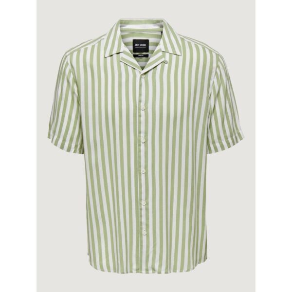 Only & Sons Green Viscose Shirt - Image 4