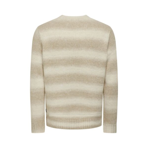 Only & Sons Cream Acrylic Sweater - Image 2