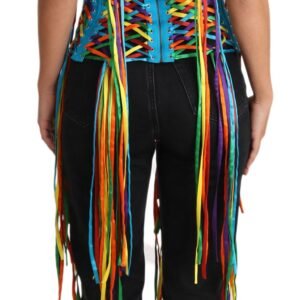 Dolce & Gabbana Multicolor Strapless Bustier Corset Top