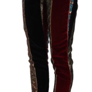 Dolce & Gabbana Elegant Multicolor Jacquard Cropped Pants