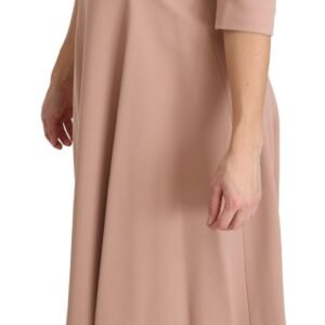 Dolce & Gabbana Elegant Light Pink A-Line Knee Length Dress