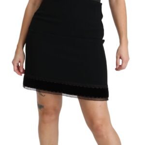 Dolce & Gabbana Elegant High-Waist Black Skirt