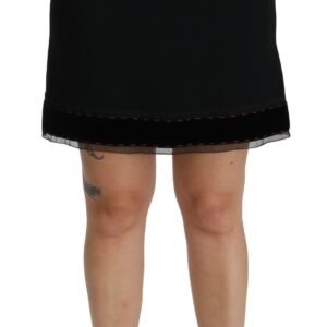 Dolce & Gabbana Elegant High-Waist Black Skirt