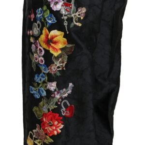 Dolce & Gabbana Elegant High Waist Wide Leg Floral Pants