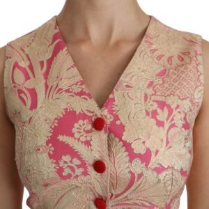 Dolce & Gabbana Elegant Silk Blend V-Neck Vest Top