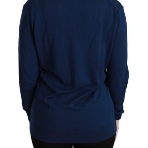 Dolce & Gabbana Elegant Blue Virgin Wool Cardigan