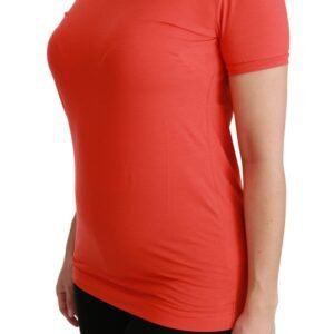 Dolce & Gabbana Elegant Red Crewneck Short Sleeve Tee