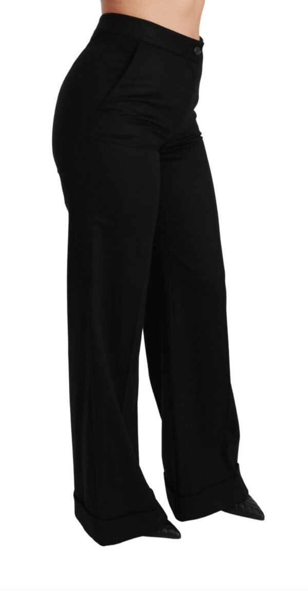 Dolce & Gabbana Elegant High Waist Flared Cashmere Pants - Image 3