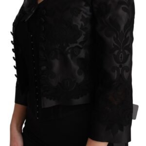 Dolce & Gabbana Exquisite Floral Jacquard Corset Blazer